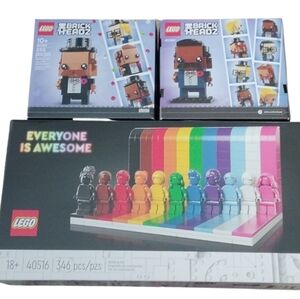 Lego 40516 Everyone is Awesome + 2x 40384 BrickHeadz Grooms Wedding Gay Couple